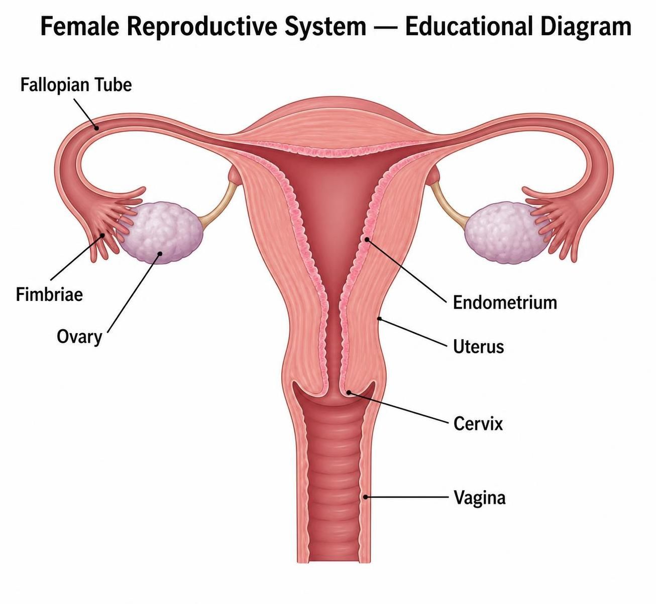 female reproductive diagram